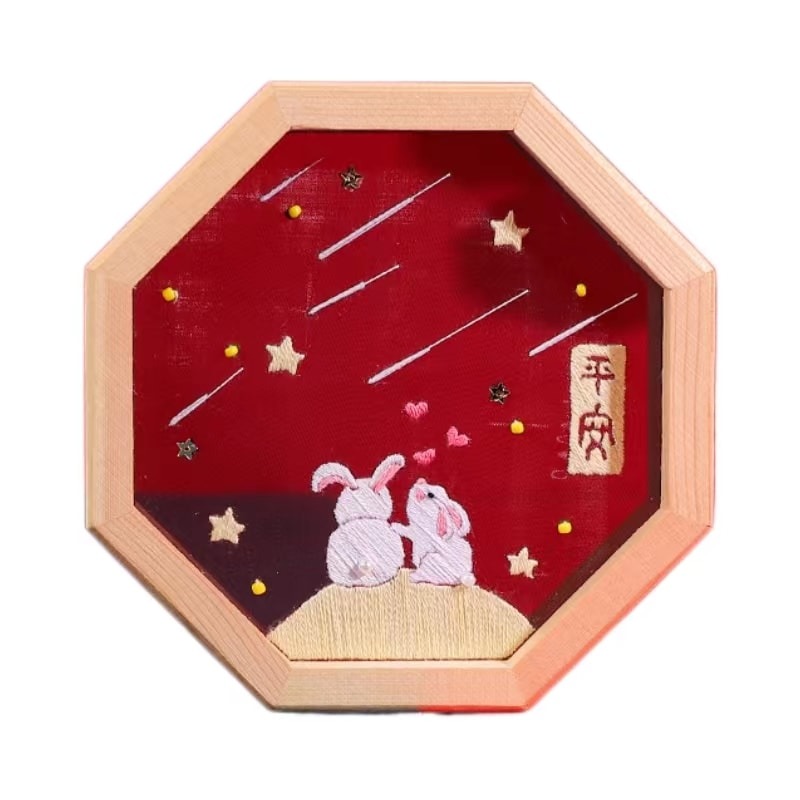 Embroidery Handicraft DIY Beginner Gift Making Embroidery Ornament