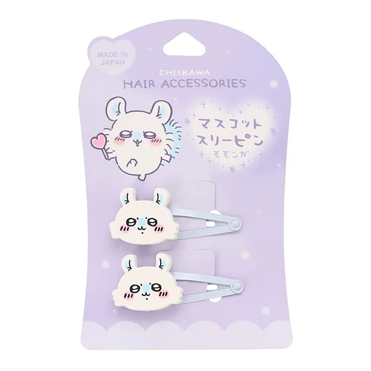 滑板少年X千川Momonga 紫色发夹 2 件