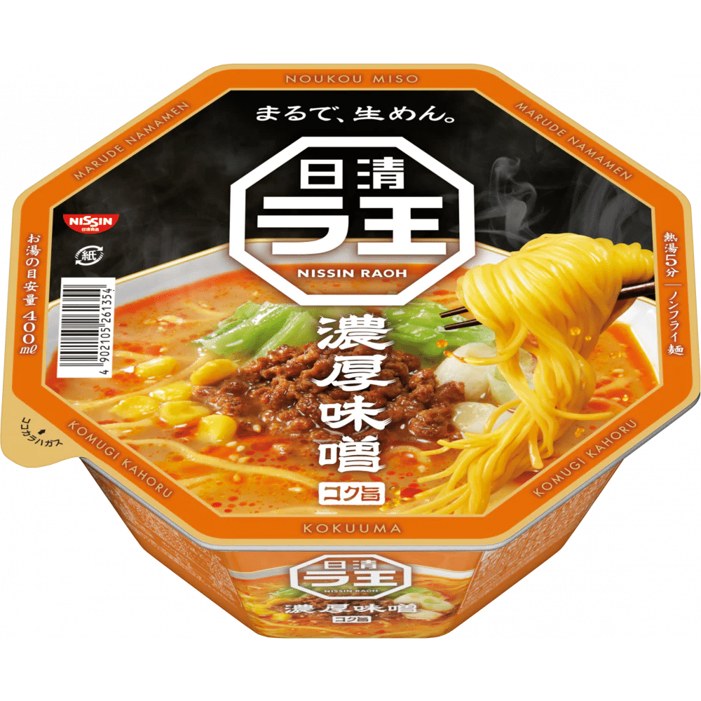 Nissin Noodles Ramen RAOH Miso Pork Cup Soup 118g 1 each
