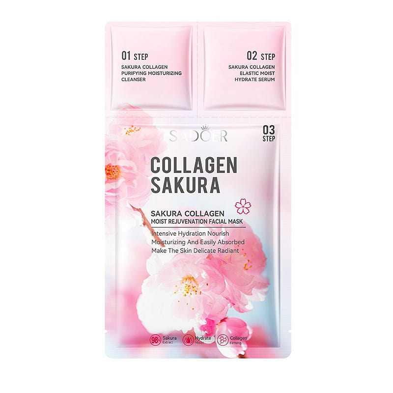 SADOER Sakura Trilogy Face Masks 5-Pack 1 each