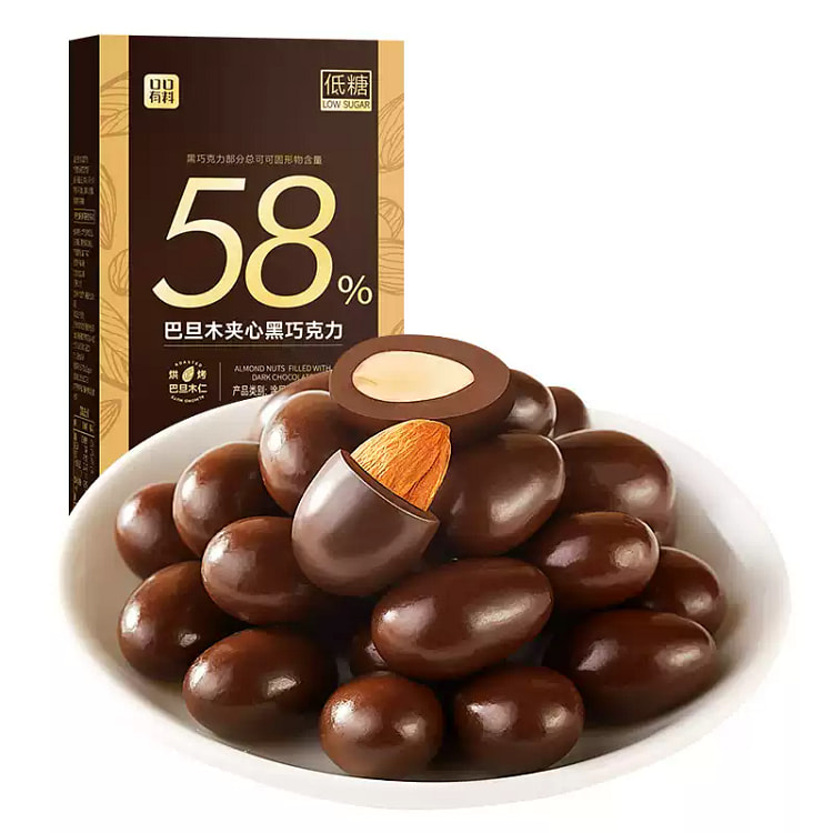 1 bag of low-sugar almond chocolate chips 60 g
