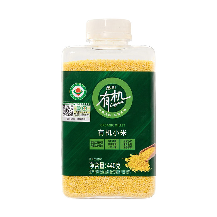 奥乐齐  有机小米 谷物杂粮煮粥 1罐 440 克