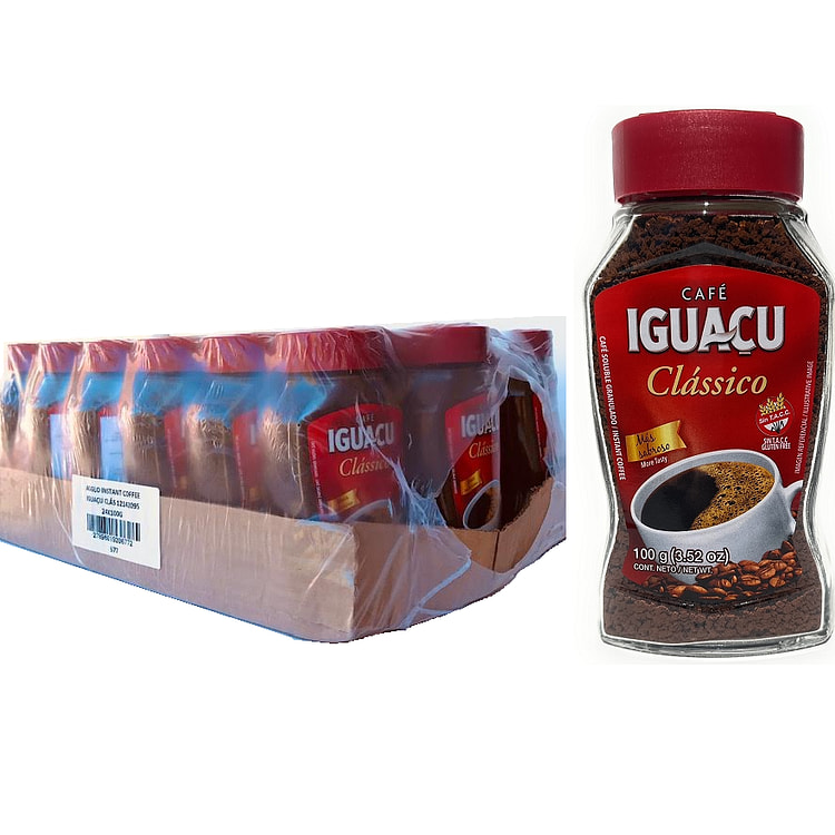 Cafe IGUACU 经典凝聚速溶咖啡 100 克罐装 [ 24 包 ]