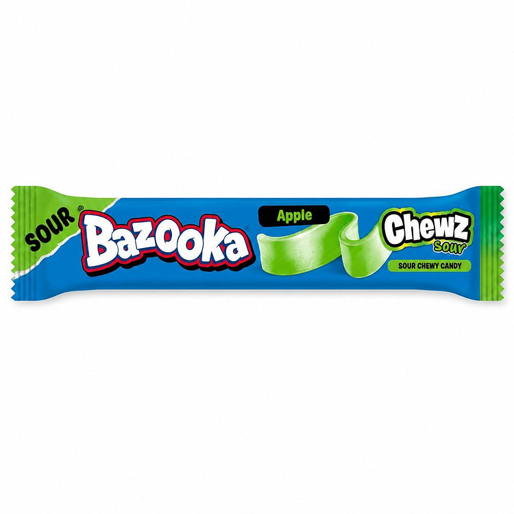 Bazooka Sour Chewy Candy Bars, 60 ct, 14 g 1 each
