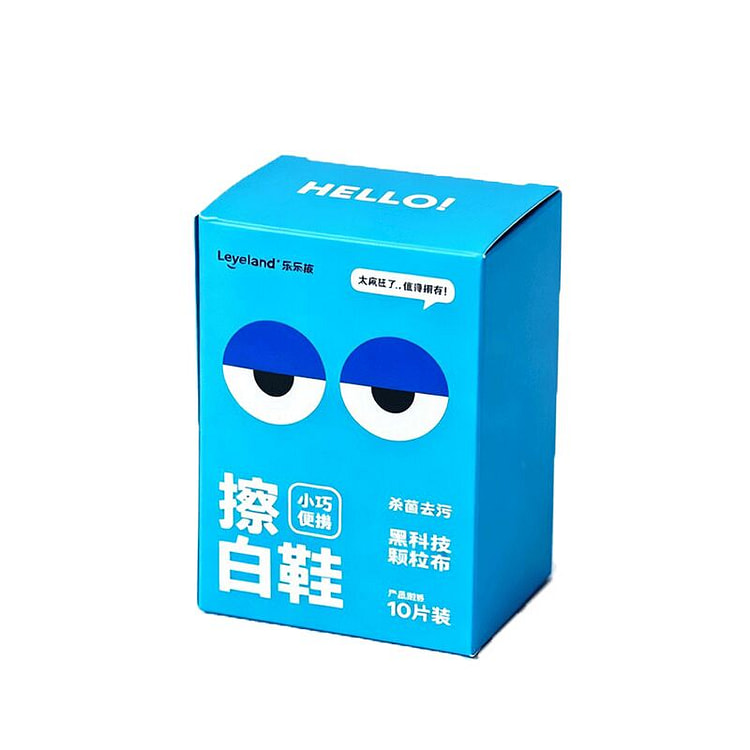 Leleland White Shoe Cleaning Wipes #Cool Mint 1 box