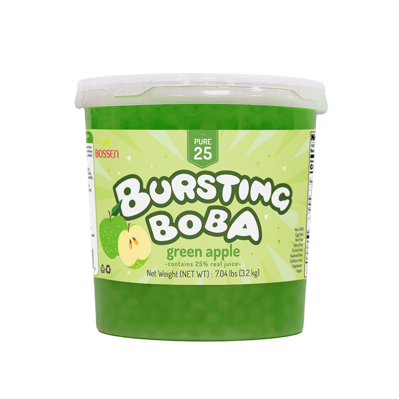 Bossen Green Apple Bursting Boba Pure25 (7.04 lbs) 7.04 lb