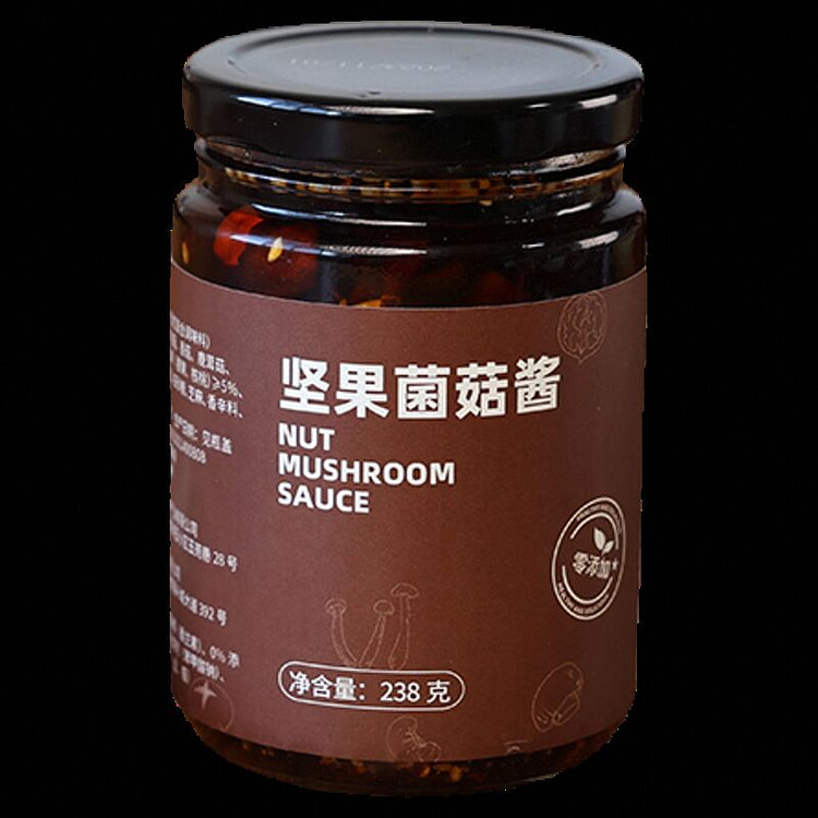 素有引力坚果菌菇酱0添加拌饭酱238g*1瓶