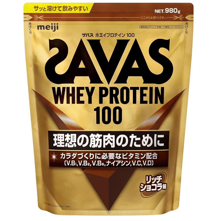 SAVAS Whey Protein Powder Dark Chocolate 980g