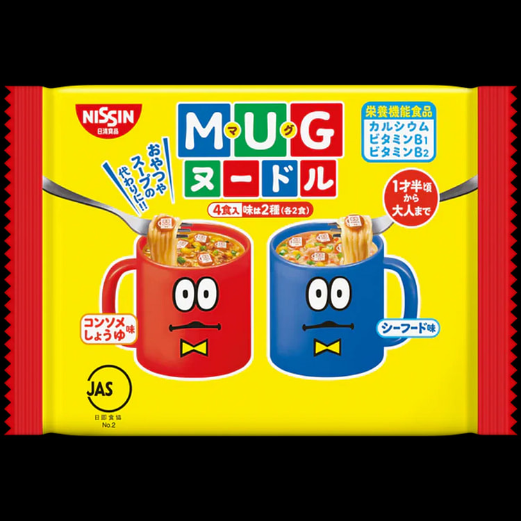 NISSIN CUP NOODLE RAMEN Mug Consomme Seafood 94g