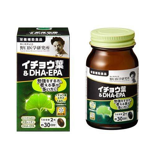 Noguchi Ginkgo Leaf & DHA EPA Supplement 60pcs 1 each