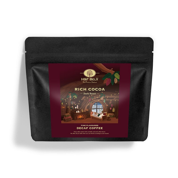 H&F BELX Rich Cocoa Decaf Drip Coffee 5pcs 1 each