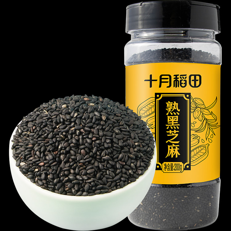 十月稻田熟黑芝麻五谷杂粮200g*1罐