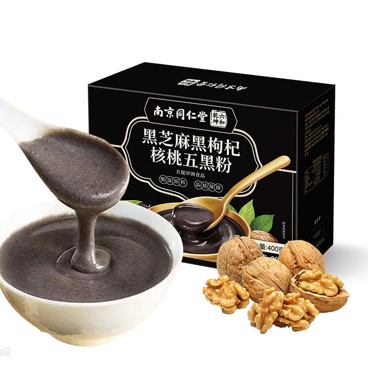 南京同仁堂  黑芝麻黑枸杞核桃五黑粉 400 克