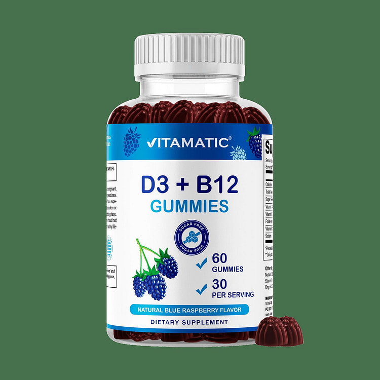 维生素 D3 + B12 软糖，60 粒软糖 1 份