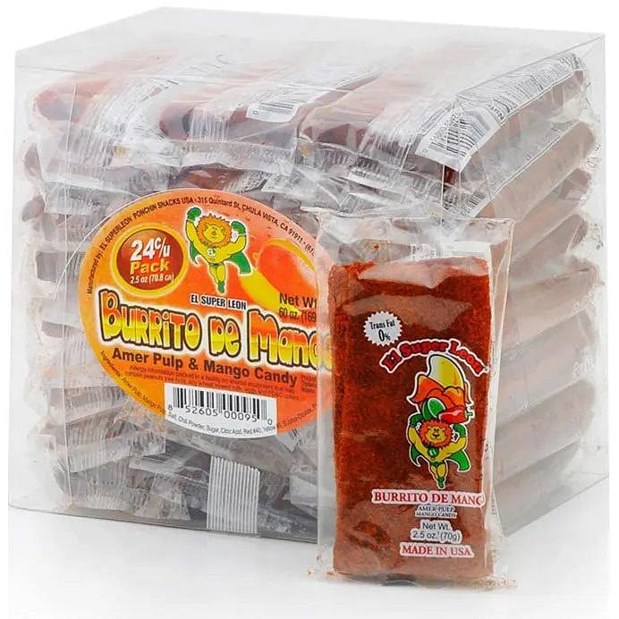El Super Leon Burrito Mango 2.5 oz – Case – 24 Units 1 each