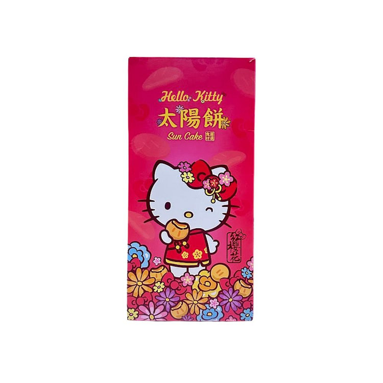 台灣【紅櫻花】HelloKitty太陽餅6個/盒 1 盒
