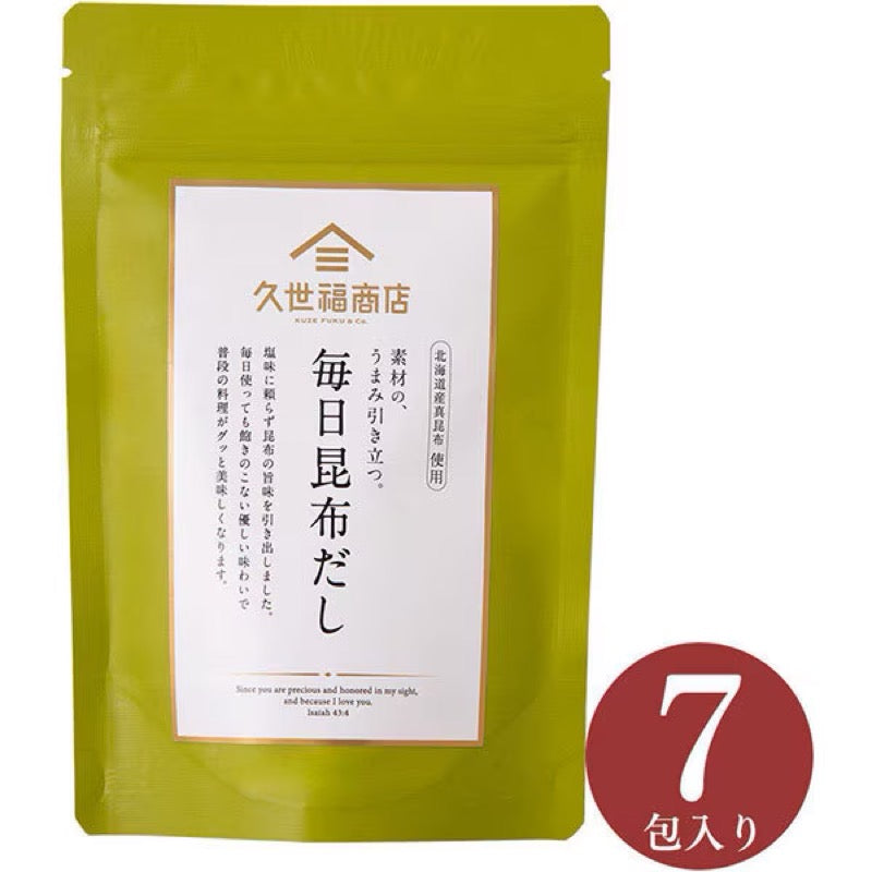 Kuzefuku Shoten Kombu Dashi 6g x 7 Bags 1 each