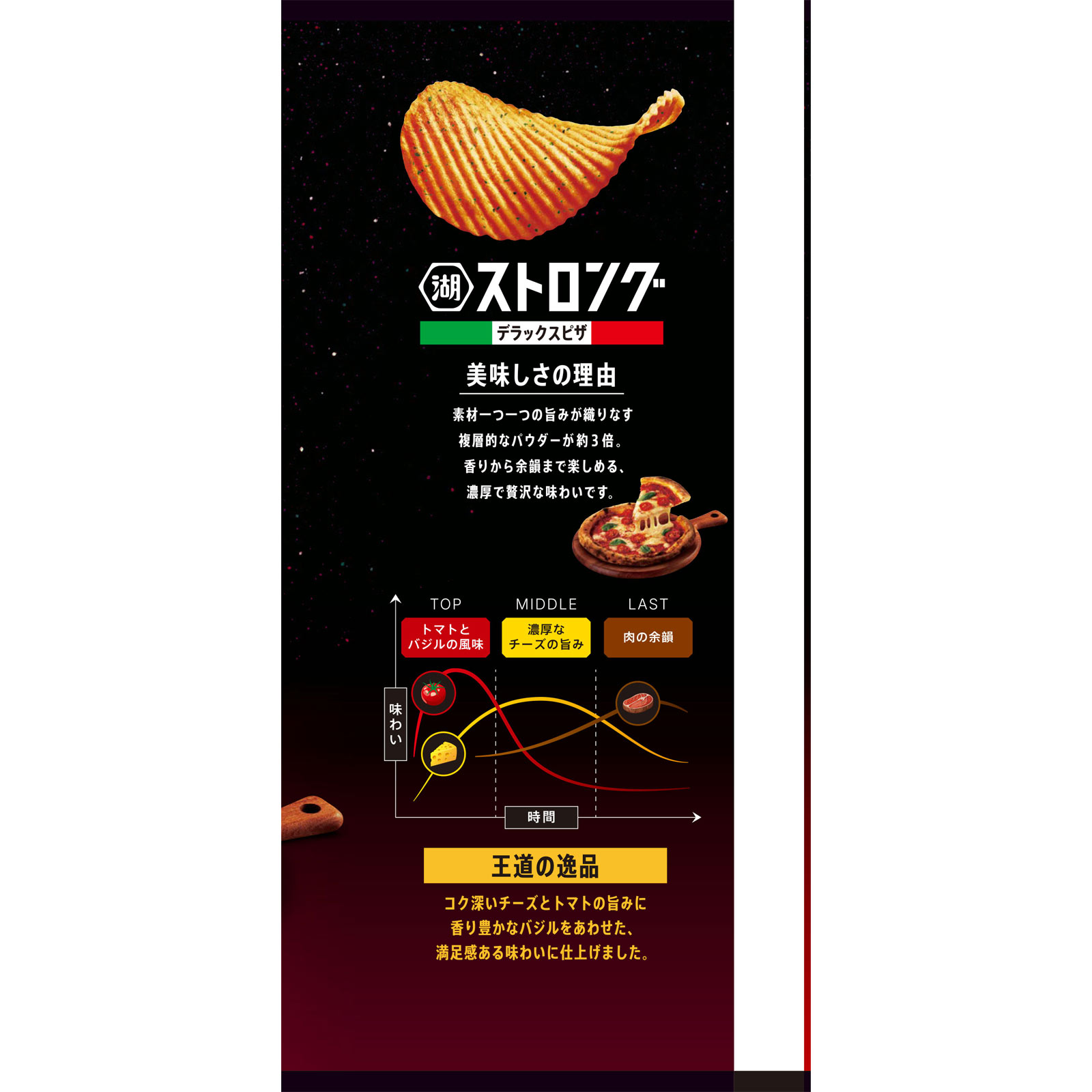 KOIKEYA STRONG Potato Chips Deluxe Pizza 53g 1 count - Weee!