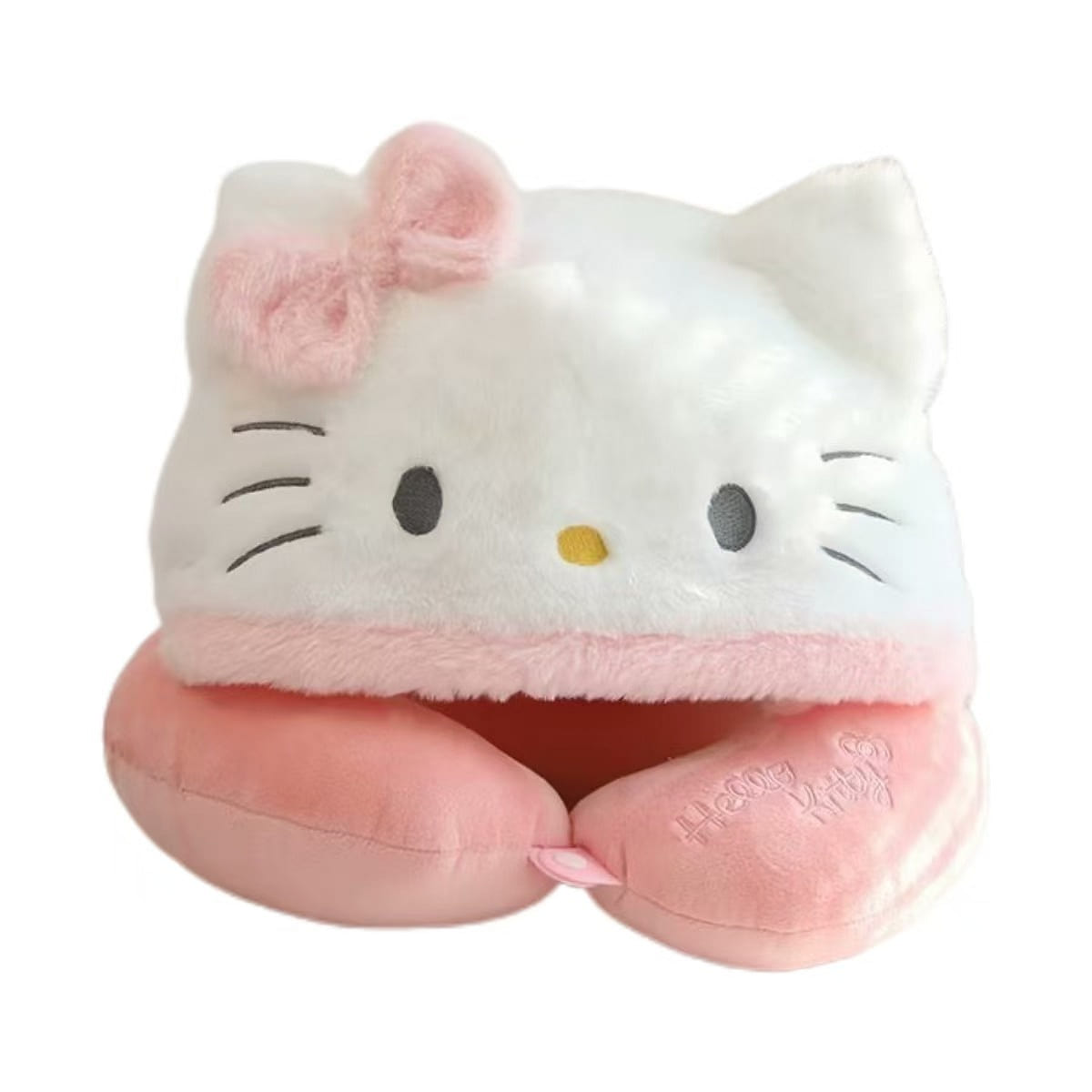 Neck Pillow Hooded Nap Pillow Cartoon U-Shaped Pillow-Kitty 1 each