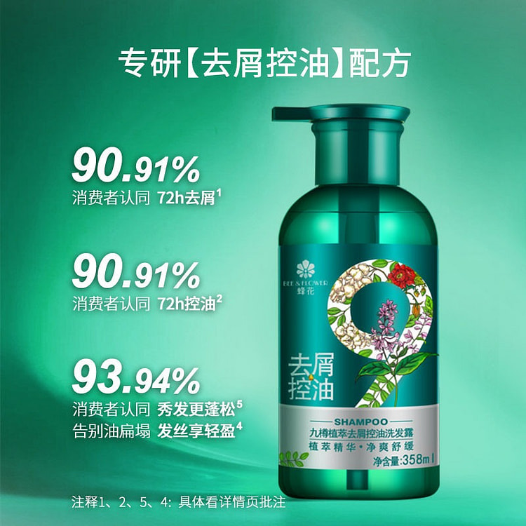 植萃去屑控油洗发露 358ml*1 358 毫升
