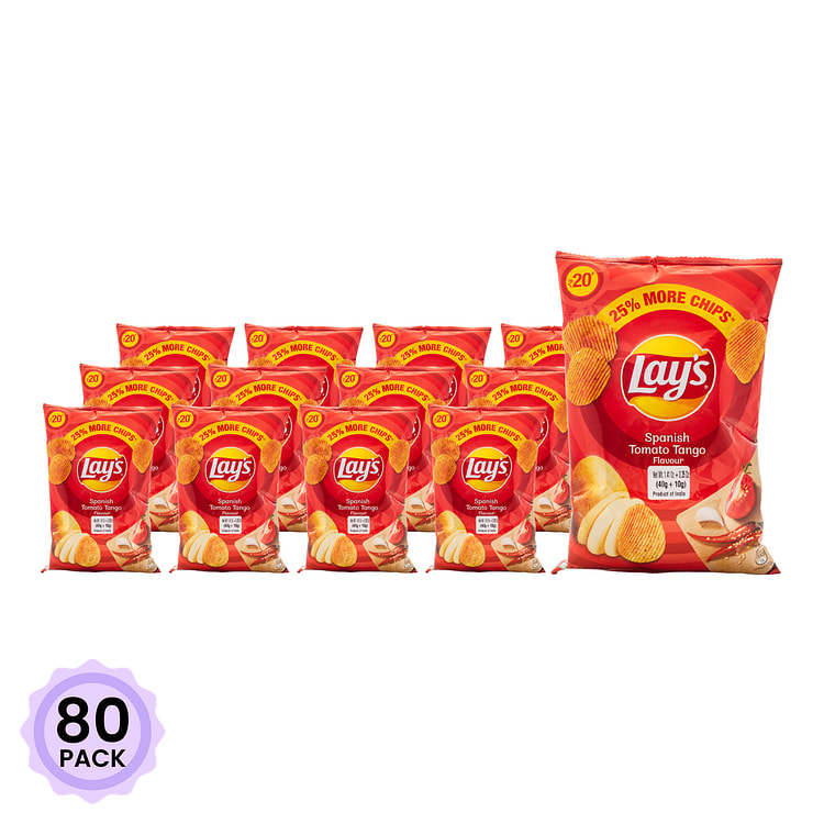 Lays 西班牙香辣番茄薯片 50 克*80 包