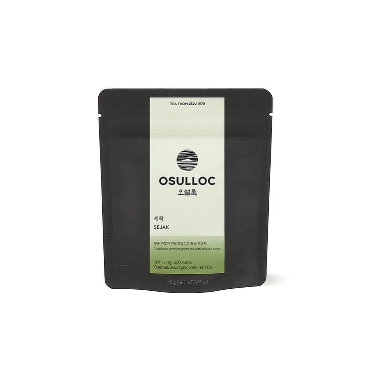 OSULLOC SEJAK Jeju Organic Green Tea Loose Leaf40g 1 each