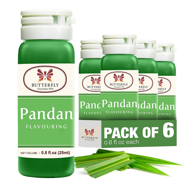 Butterfly Pandan Flavouring 25ml - Pack of 6 25 ml*6 pack