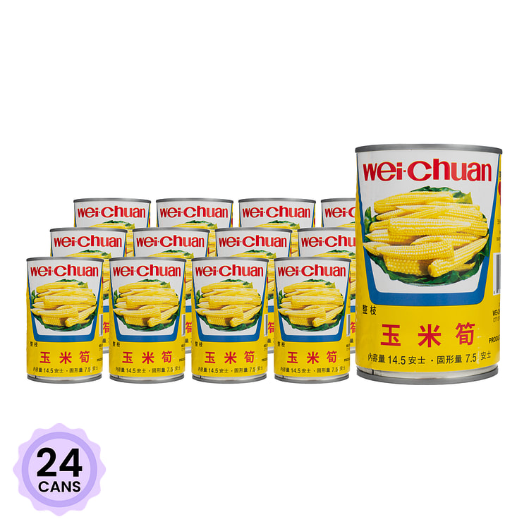 味全 玉米笋 罐装 14.5 盎司*24 罐