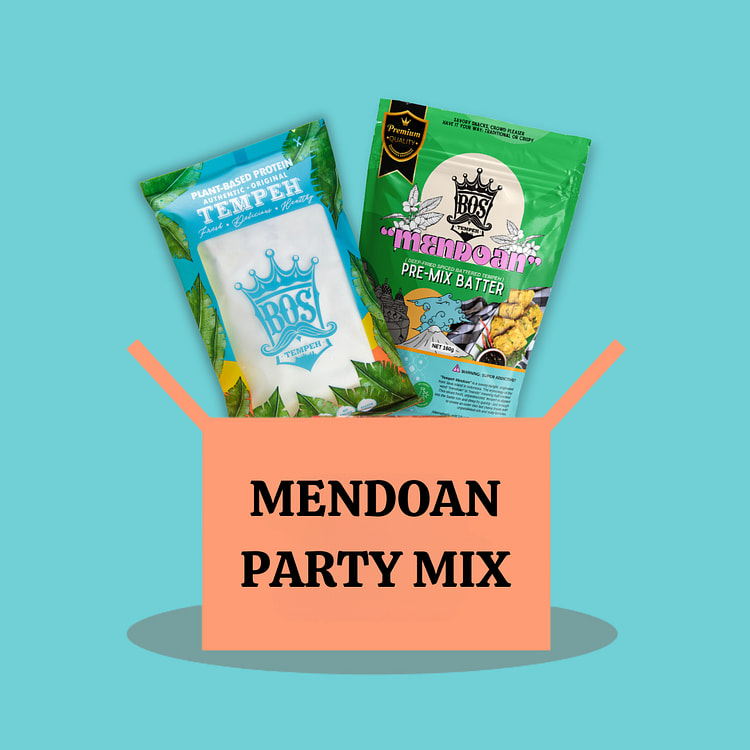 Mendoan Party [4 Organic Tempeh & 2 Batter Mixes]