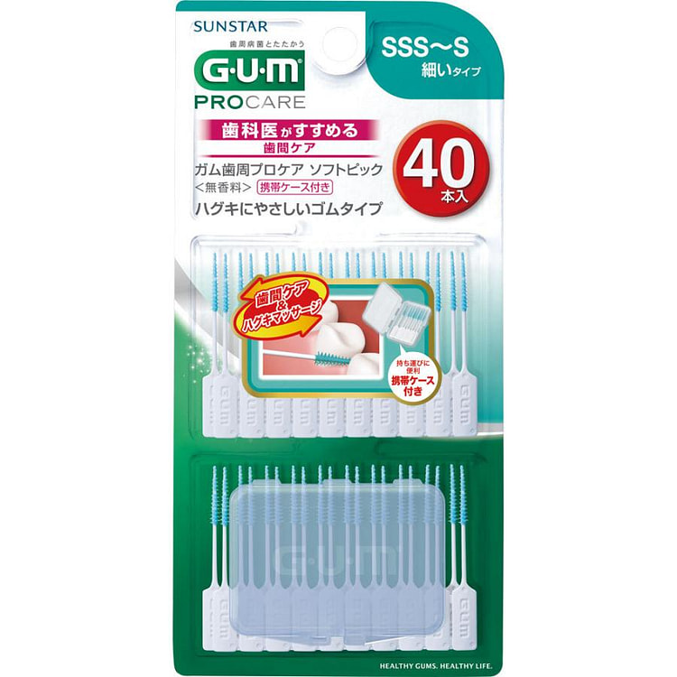 GUM Periodontal Procare Soft Pick Unscented 40 count