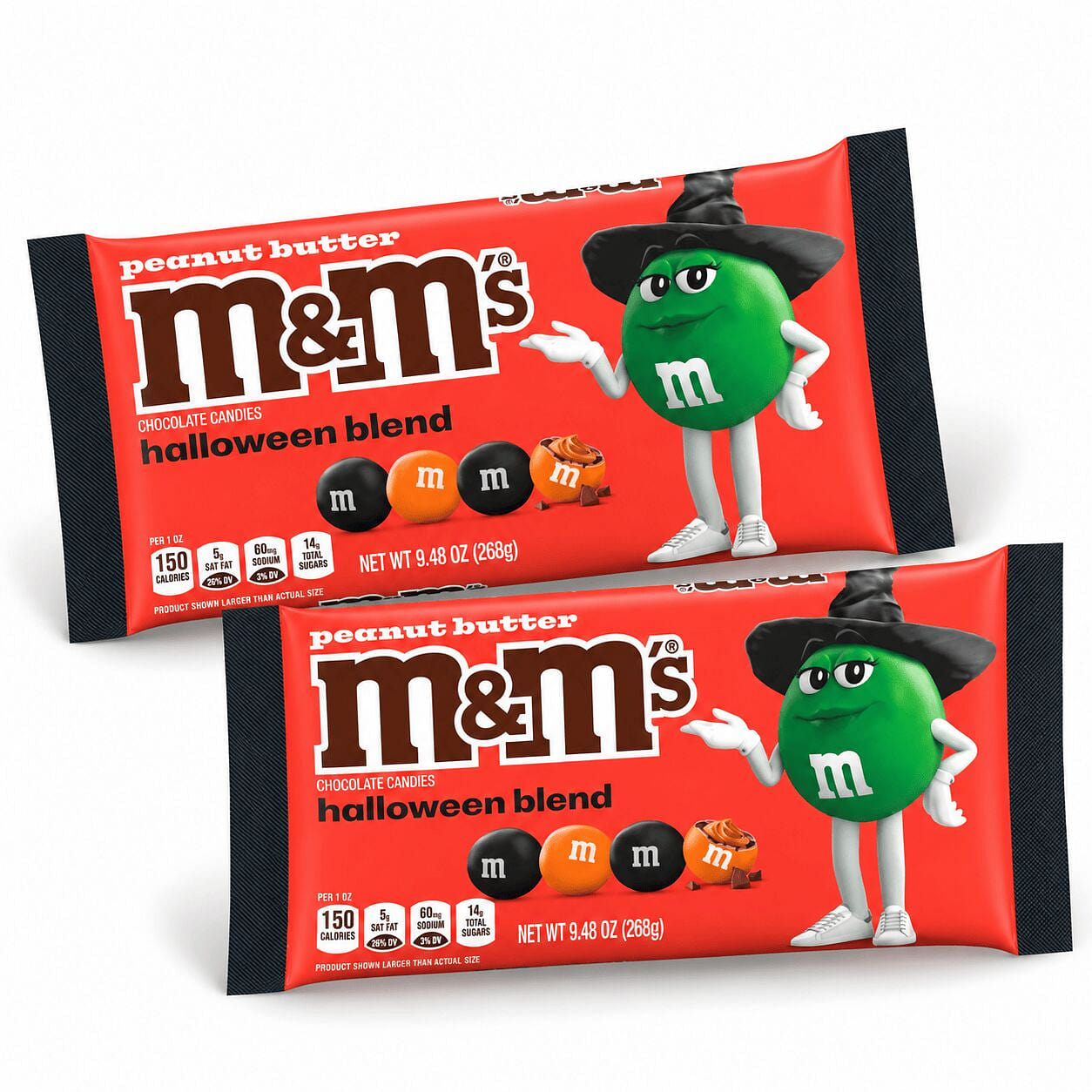 M&M’S Peanut Butter Halloween Candy 2 Pack 9.48 oz
