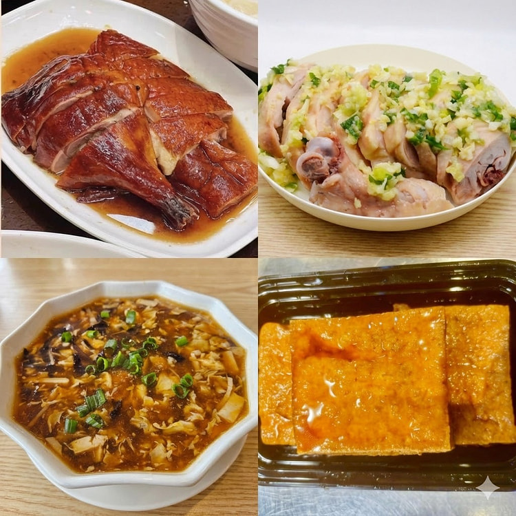 超值套餐 半只烧鸭+葱油鸡腿+卤水豆腐2p+酸辣汤 1 份