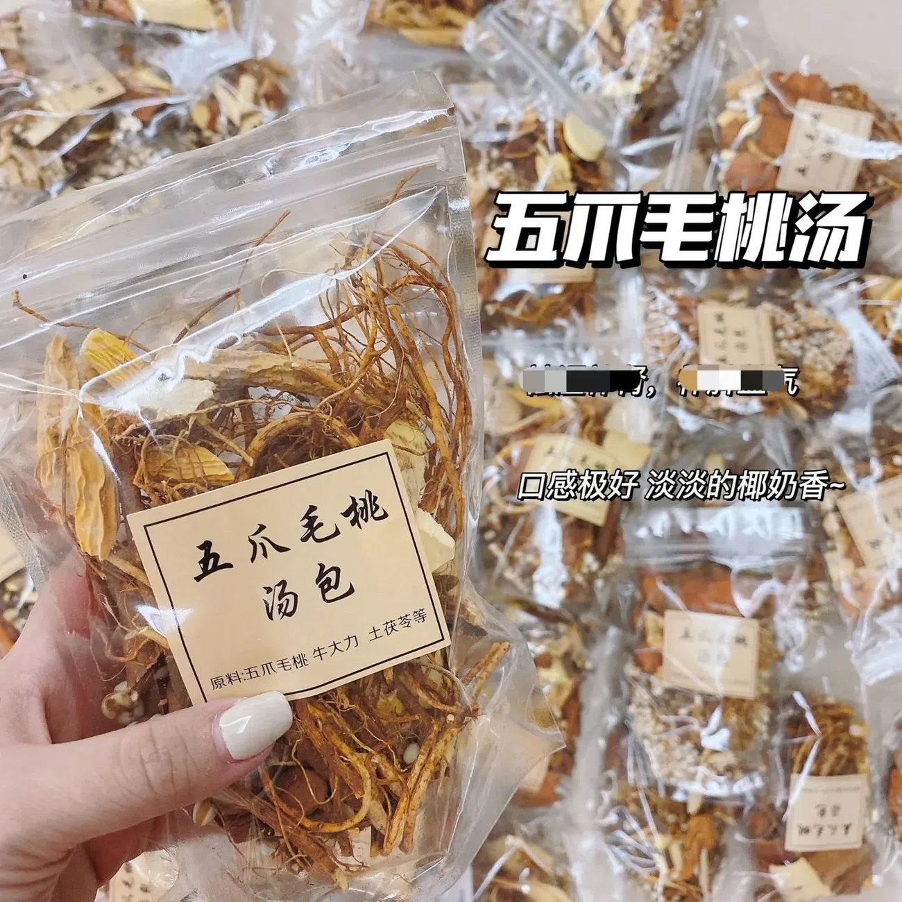 Five-finger peach soup Guangdong soup stock 90 g