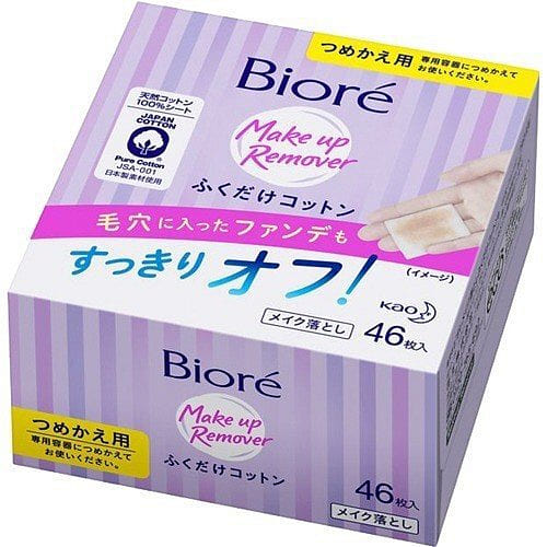 Biore Makeup Remover Cotton Refill [46 sheets] 46 count