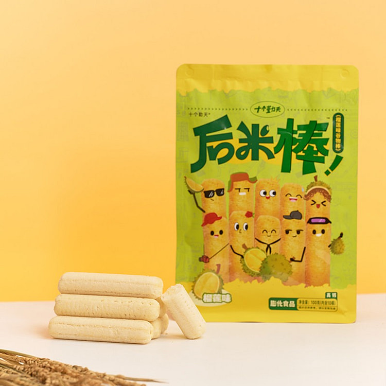 后米棒榴莲味200g谷物棒膨化食品休闲零食 200 克