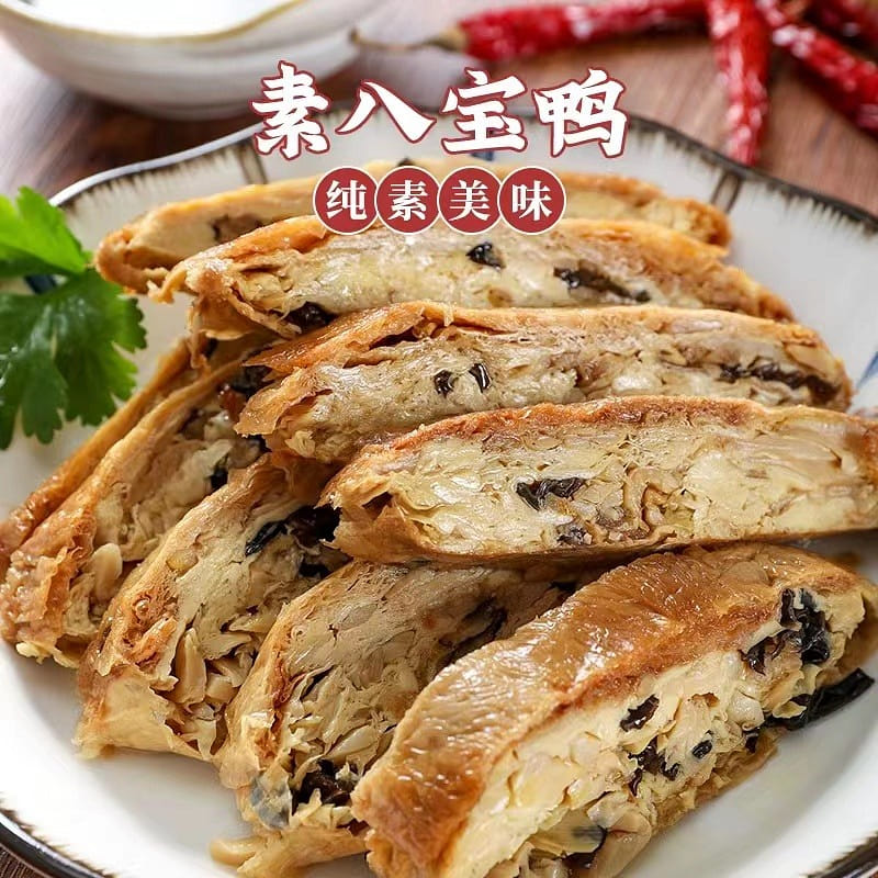 Vegetarian Duck, Soy products, Bean Curd Skin, Vegetarian food, Ready-to-eat 200 g