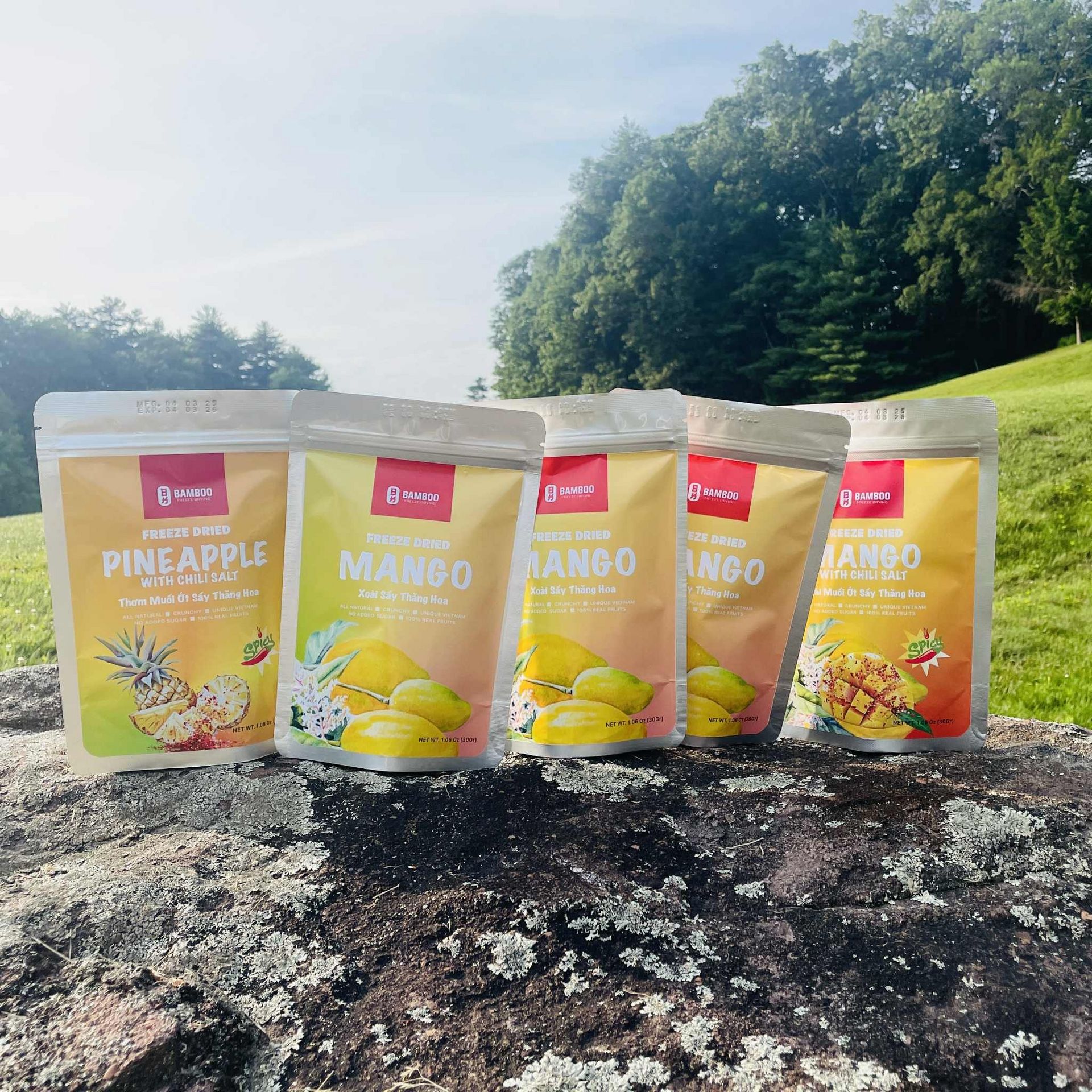 Bamboo Freeze-Dried Mango and Pineapple -5 packs 150 グラム