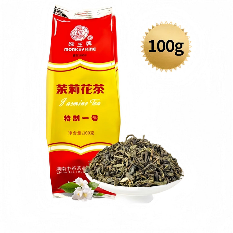 猴王牌茉莉花茶特级袋装100g茉莉绿茶铁观音茶叶 100 克