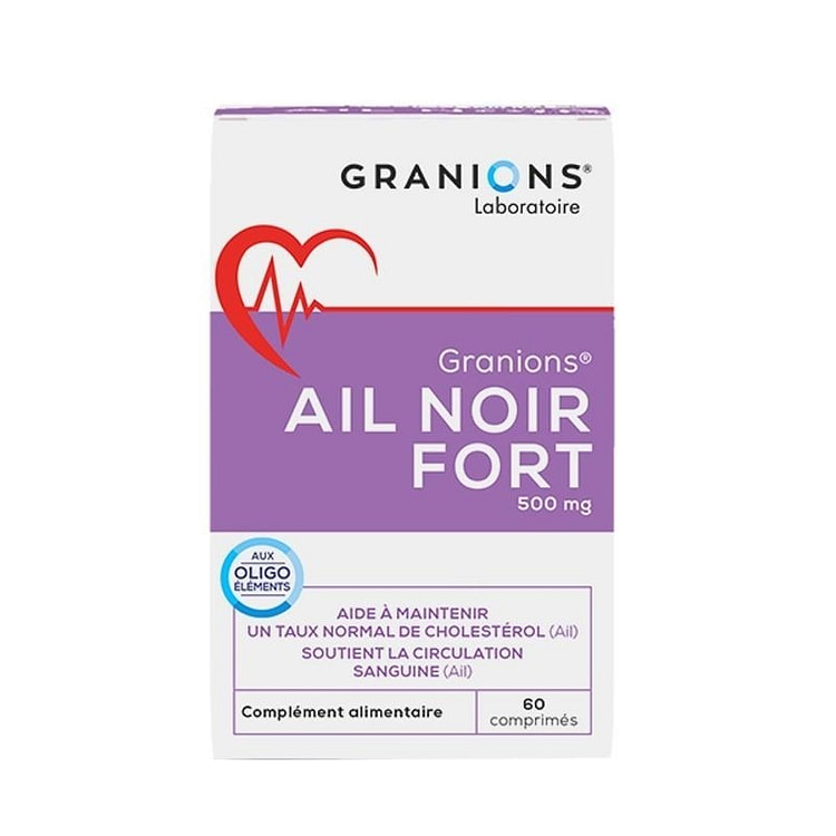 法国格兰宁Granions有机铬黑蒜片 60片 1 瓶