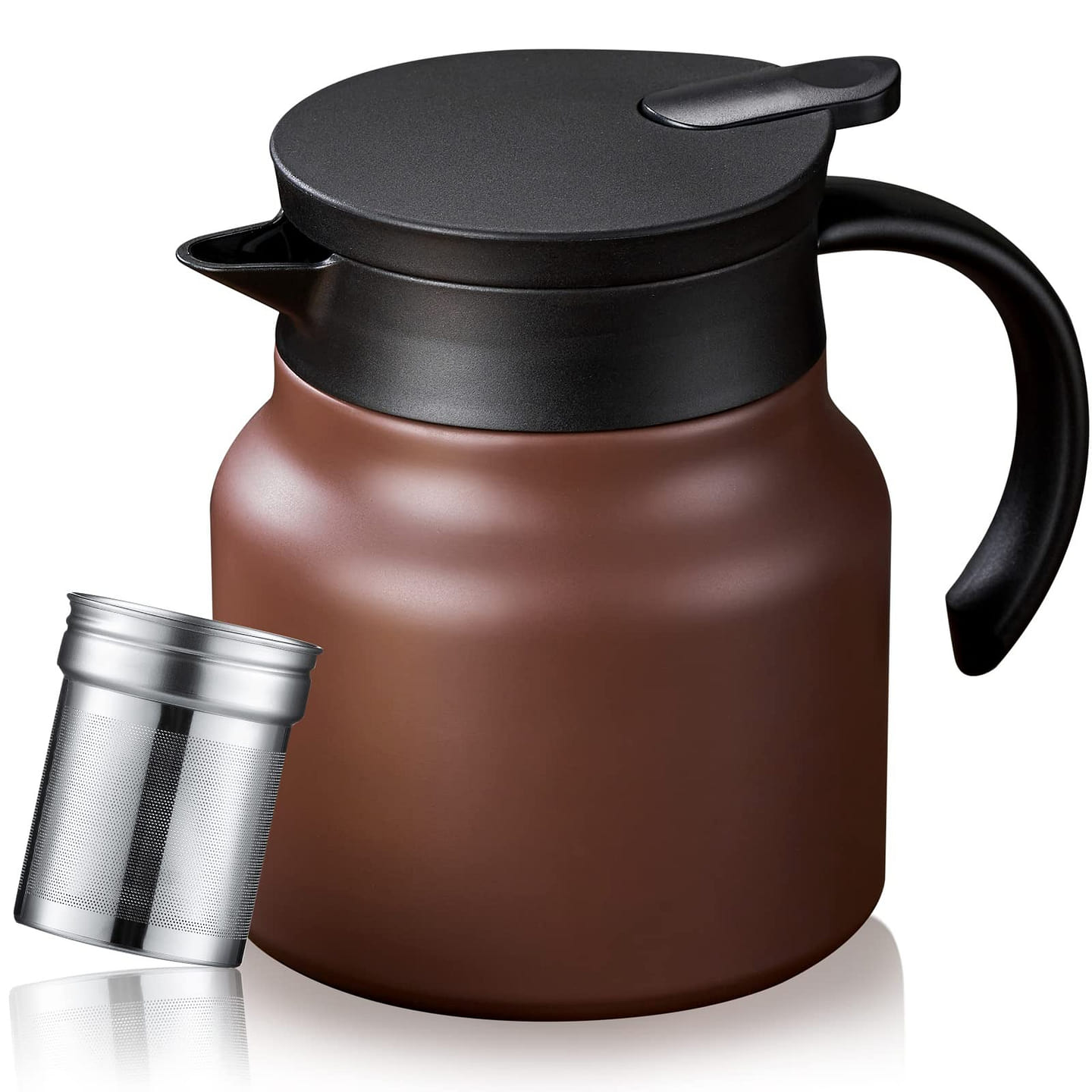 Hot coffee cup/teapot, 27-ounce ceramic liner 27 oz