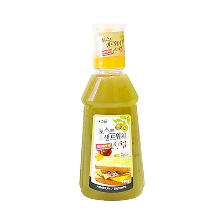 Seosan Ae Toast Syrup Sweet & Tangy Kiwi Flavor 480 g
