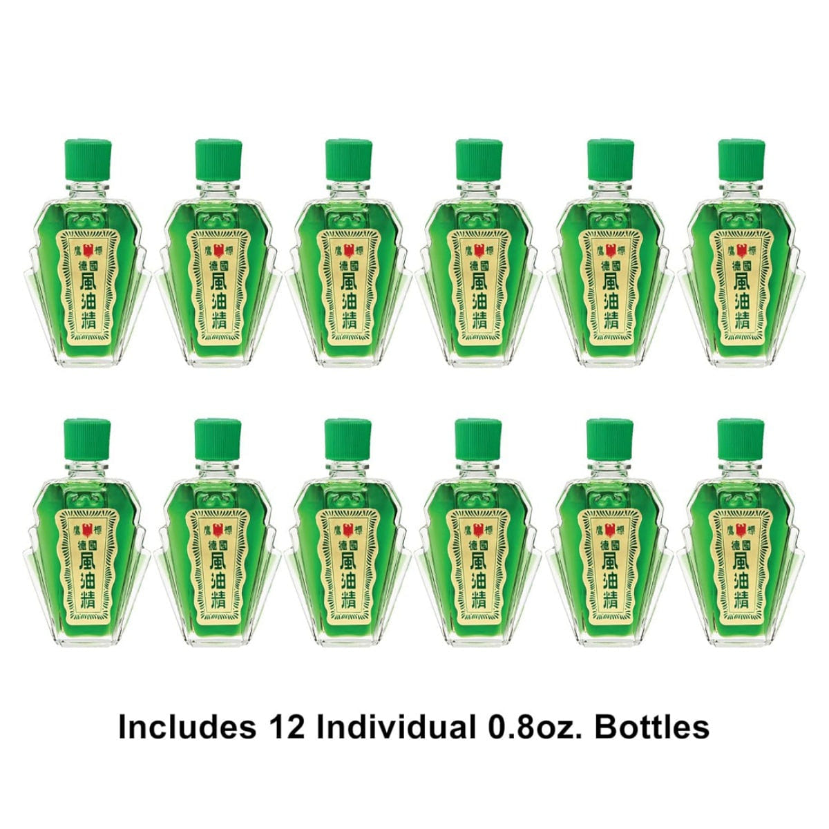 12 Packs Eagle Brand Natural Medicated Oil, 0.8oz 1 each