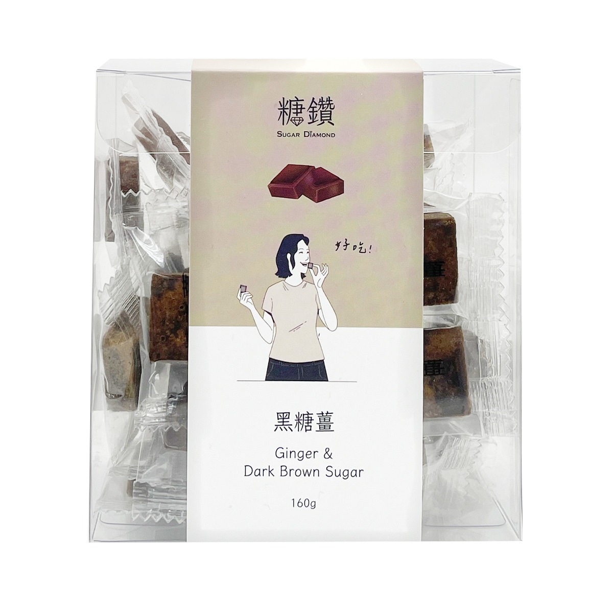 SUGAR DIAMOND Ginger & Dark Brown Sugar 160 g