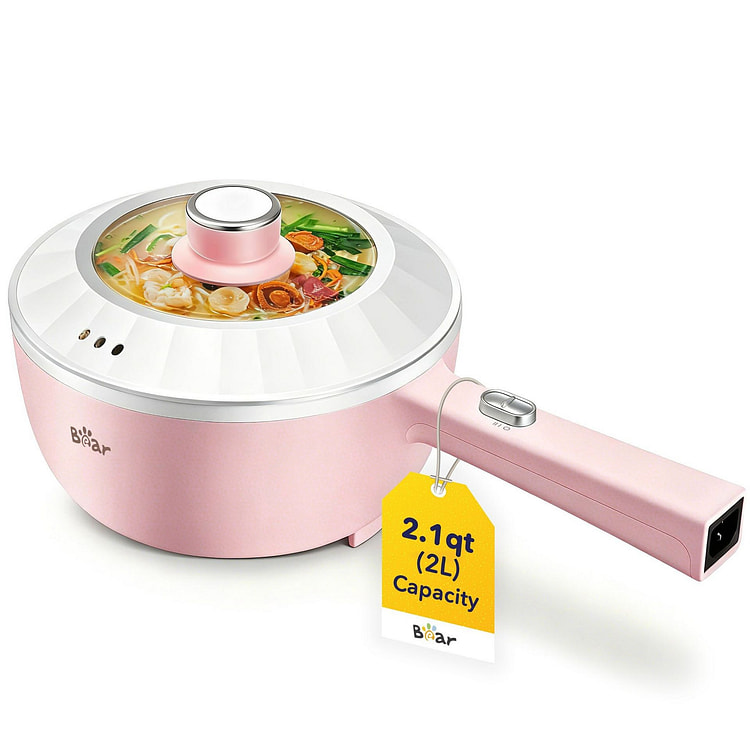 Bear 2L Non-Stick Hot Pot Portable Cooking Pot 1 each