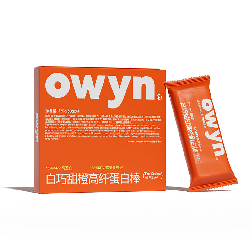 [Low Calorie Fat Low Calorie] White Chocolate Orange Flavor waffles protein bar 1 each