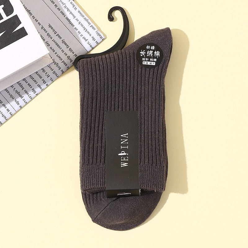 Men’s socks pure cotton heavy gris 5 pairs 1 pack