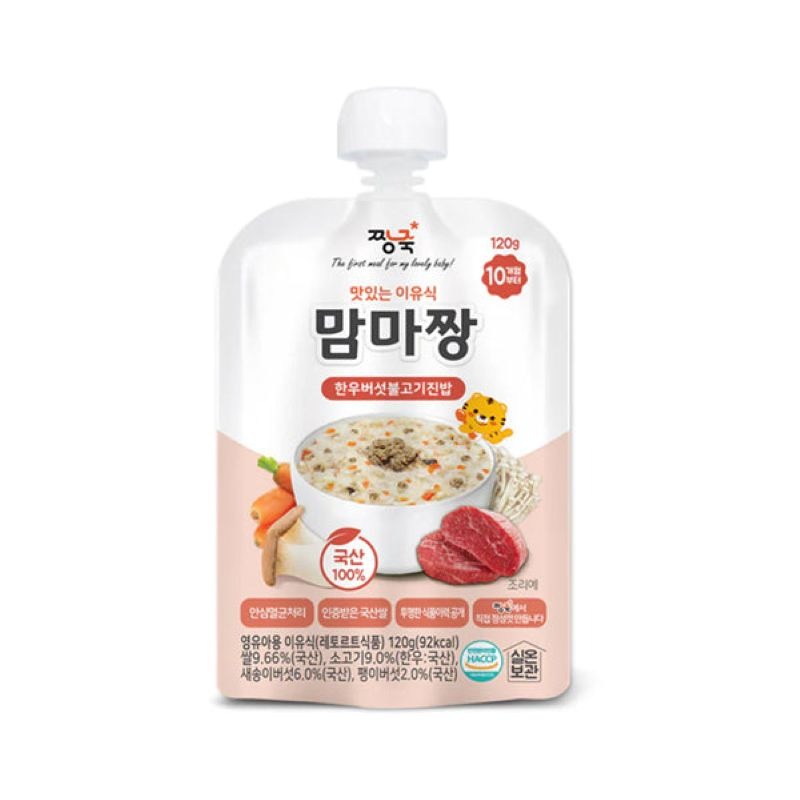 Jjangjuk Mamma Jjang Beef Mushroom Porridge 120 g