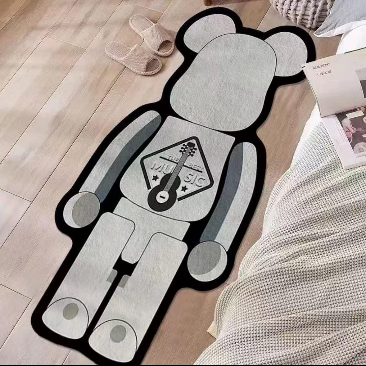 White Violent Bear Carpet 5 lb
