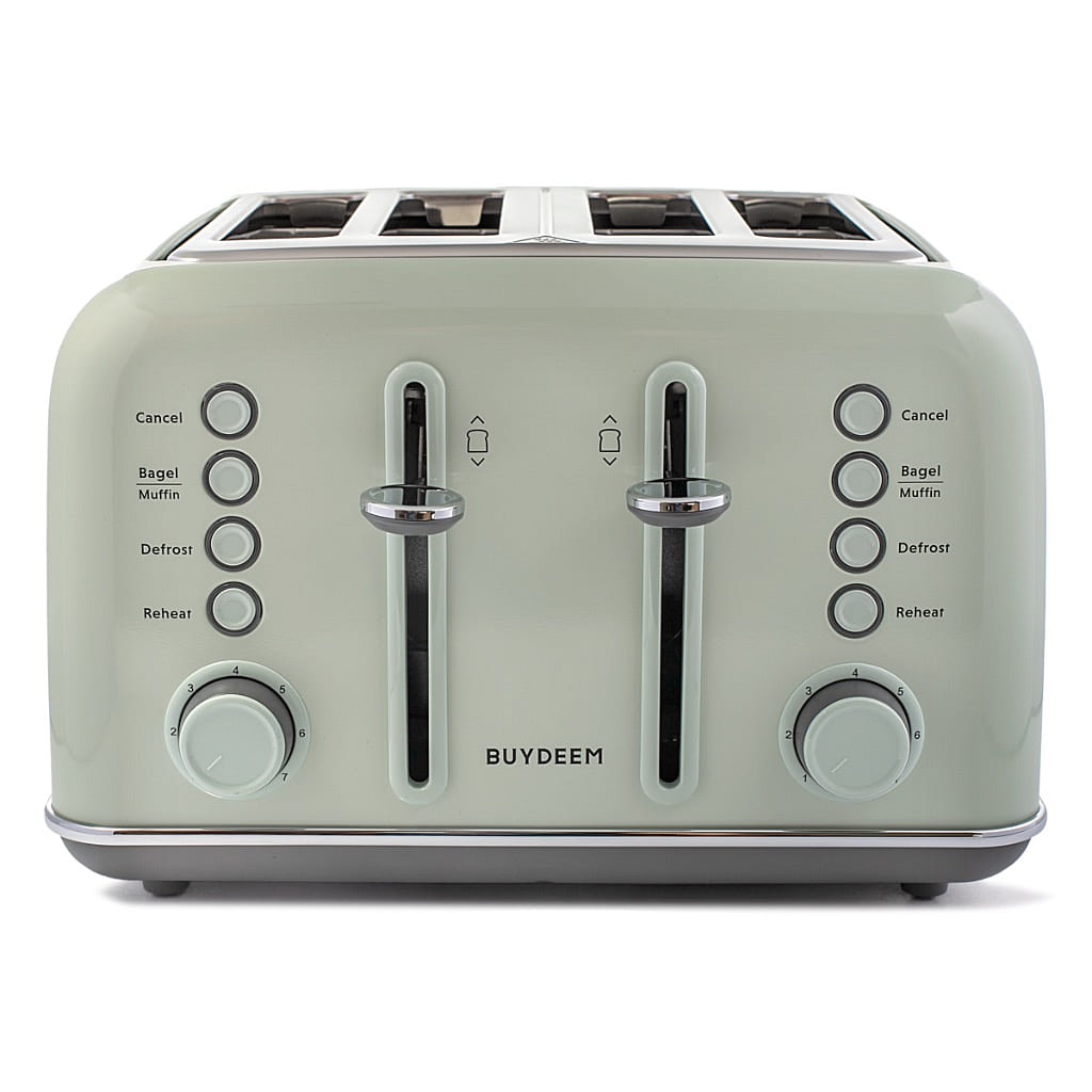 Buydeem 4-Slice Toaster, Cozy Green DT-6B83G 1 count