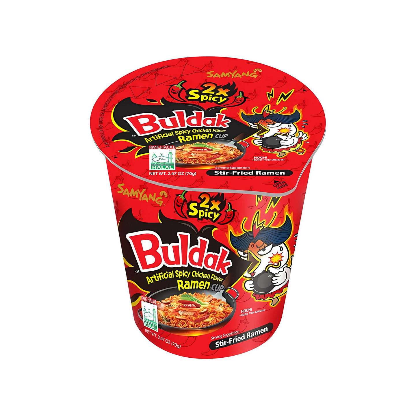 Samyang Buldak 2x Spicy Ramen Cup (70g) (Korea) 1 each